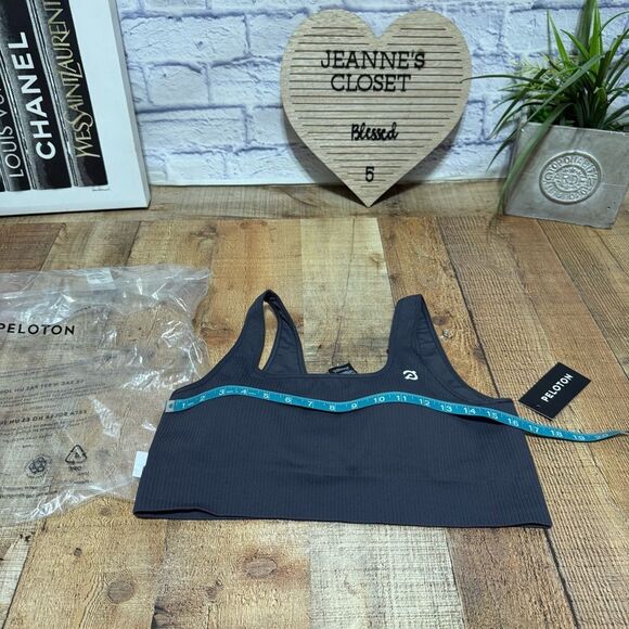 Peloton Seamless Square Neck Sports Bra Size XL 2XL, Gray, Low Impact NWT - Picture 6 of 10